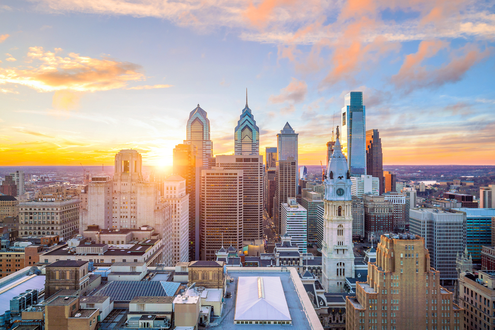 Downtown Philadelphia skyline